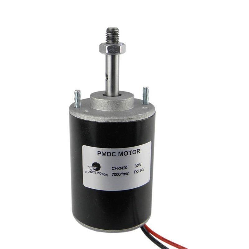 CHANCS محرك تيار مستمر مغناطيسي دائم CHANCS 30W CH-3420 24V 7000RPM CW/CCW محرك كهربائي تروس قابل للعكس عالي السرعة منخفض الضوضاء لمولد DIY محرك تيار مستمر قابل للتعديل السرعة - Image 1